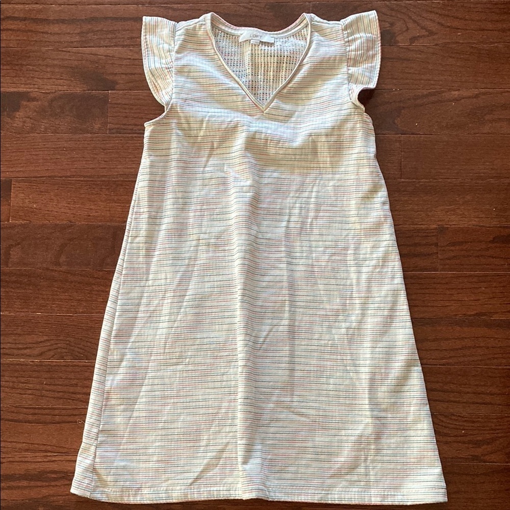 LOFT Multicolor Textured Knit dress